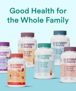 SmartyPants Organic Prenatal Vitamins, Daily Multivitamin: Methylfolate, Probiotics, Vitamins C, D3, B12, K & Zinc for Immune Support, Digestive Health, & Fetal Development, 120 Gummies, 30 Day Supply 120 Count (Pack of 1) 42 61LlUb8R4xL