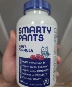 SmartyPants Multivitamin for Men, Gummies: Omega 3 Fish Oil (EPA/DHA), Methylfolate, CoQ10, Vitamin D3, C, Vitamin B12, B6, Vitamin A, K & Zinc for Immune Support, 180 Gummies (30 Day Supply) 41 61Lo8HBj4qL 2