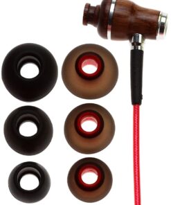Symphonized NRG 2.0 Wood Earbuds Wired, in Ear Headphones with Microphone for Computer & Laptop, Noise Isolating Earphones for Cell Phone, Ear Buds with Booming Bass (Lava Red) 21 61LqdseYsEL