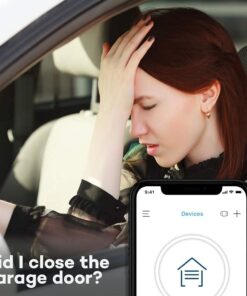 Alternative view of CHAMBERLAIN Smart Garage Control - Wireless Garage Hub and Sensor with Wifi & Bluetooth - Smartphone Controlled, myQ-G0401-ES, White myQ Smart Garage™ Control