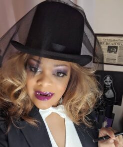 Kangaroo Black Stovepipe Hat - Perfect Ringmaster, Vampire, Abraham Lincoln Costume Hat for Kids, Men, Women 32 61LuctIA nL