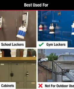 Master Lock Word Combination Lock, Set Your Own Word Lock for Gym and School Lockers, Colors May Vary, 1535DWD Word Combo 1 Pack 22 61Lvlo1U9sL