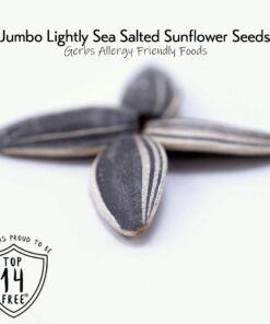 GERBS Jumbo Lightly Sea Salted Roasted Sunflower Seeds 14oz. | Grown in USA, Resealable Bulk Bag | Keto & Paleo| Everyday snacking, packed with protein | Gluten Peanut Tree Nut Allergy Free Jumbo Light Sea Salt 14 Ounce (Pack of 1) 17 61LweoOggVL