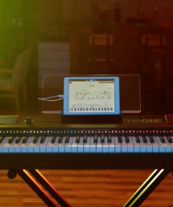 Alternative view of The ONE Portable Digital Piano, 88 Keys Piano Keyboard with Hammer Action Keys for Beginner/Professional, Full Size Weighted Keyboard with Music Stand, Teaching LED Lights & Piano App SP-TON1B
