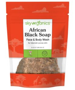 Sky Organics African Black Soap Bar for Body to Cleanse, Soothe & Refresh, 16 Oz 1 Pound (Pack of 1) 37 61LyAHrBTJL