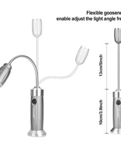 Alternative view of IMAGE Magnetic Ultra-Bright Barbecue Grill Light with Super Bright LED Lights, Magnetic Base Flexible Gooseneck BBQ Light for Grilling,Adjustable Any Gas,Charcoal,Electric Grill White- 1 Pair