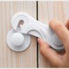 Cabinet Locks - Adoric Life Child Safety Locks 4 Pack - Baby Safety Cabinet Locks - Baby Proofing Cabinet Kitchen System with Strong Adhesive Tape White-4pc 19 61M utWrClS