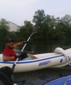 Sea Eagle SE330 Two Person Inflatable Sport Kayak Boat with Seats, Paddles, Bag and Pump-Affordable-Lightweight-Portable SE330 Sports Kayak Pro Package 29 61M2SJkOEQL