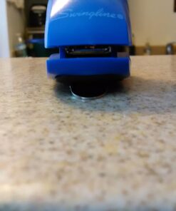 Swingline Mini Stapler, 12 Sheet Capacity, includes Built-In Staple Remover & 1000 Standard Staples, Tot, Blue (79172) 37 61M2dWoPCOL