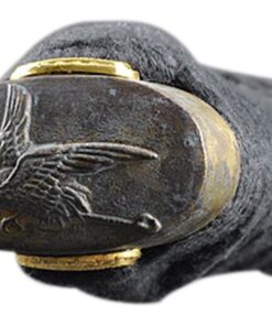 Handmade Sword - Samurai Katana Sword, Battle Ready, Hand Forged, 1045 Carbon Steel, Heat Tempered, Full Tang, Sharp, Wooden Scabbard Black, Mother of Pearl Crane 13 61M4lF159tL