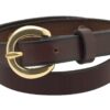 Perri's Leather Brown Leather Belt, Medium 34 61M4nrKlJL