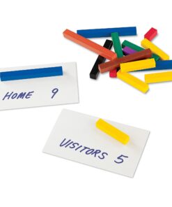 Learning Resources Cuisenaire Rods Small Group Set: 155 Piece Plastic Set, Multi-color , 3.2 H x 6 L x 6.1 W 9 61M6PgTO LS