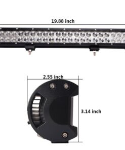 Alternative view of Lumitek 20inch 126W LED Light Bar Spot Flood Combo Light with 4PCS 18W Flood Led Light Pods for Pickup Jeep Trucks SUV UTV Tanks Van Camper ATV 4WD 126W+4X18W Flood