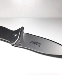 Kershaw Zing SS Pocketknife, 3" 8Cr13MoV Stainless Steel Blade, Assisted Thumb-Stud and Flipper Opening EDC 64 61MEYxMBEaL