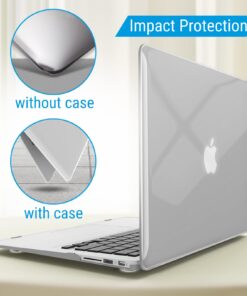 IBENZER Compatible with Old Version MacBook Air 13 Inch Case (2010-2017 Release). Models: A1466 / A1369, Plastic Hard Shell Case with Keyboard Cover for Mac Air 13, Crystal Clear, A13CYCL+1 For Macbook Air 13'' A1466/A1369 33 61MFW2uJu L