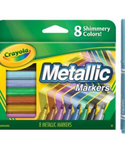 Crayola Metallic Markers, Art Supplies, 8 Count, Colors May Vary 25 61MFxdQKMZL