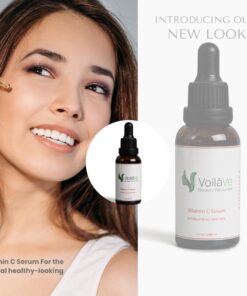 Alternative view of VoilaVe Vitamin C Serum For Face with Hyaluronic Acid | Brightening & Hydrating Serum | Remove Fine Lines Wrinkles & Anti-Aging Serum | Helps to Rebuild Collagen | Airless Pump | As Seen On TV- 1 Oz