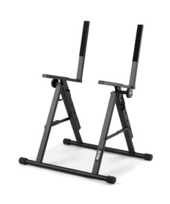 Alternative view of On-Stage RS7000 Tilt-Back Amp Stand (Setup for Guitar Combo Amplifiers and Speakers, 150 lb Capacity, Adjustable Height, Nonslip Rubber Arms and Feet, Portable, Folding, Steel, Black)