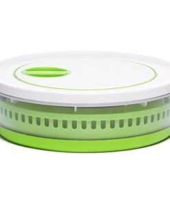 Alternative view of Progressive International Prepworks 4 Quart Space Saving Folding Collapsible Salad Spinner, Drainer, & Colander for Salad Preparation and Food Washing Green