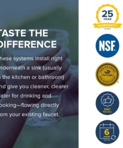 Filtrete Advanced Under Sink Quick Change Water Filtration Filter 3US-PF01, for use with 3US-PS01 System, 1 Count (Pack of 1), White 22 61MK12Nz3yL