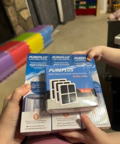 PUREPLUS ADQ747935 Replacement for LG LT1000P LT1000 Kenmore Elite 9980 LT1000PC, MDJ64844601 ADQ74793501, LMXS28626S, LFXS26973S, LT120F Refrigerator Water and Air Filter,3Pack, Model: RWF4700AC 39 61MLddk0FlL