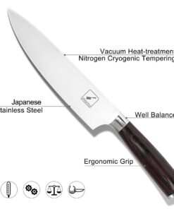 Alternative view of imarku Japanese Chef Knife - Sharp Kitchen Knife 8 Inch Chef's Knives HC Steel Paring Knife, Unique Gifts for Men and Women, Gifts for Mom or Dad, Kitchen Gadgets with Premium Gift Box 8-Inch Chef Knife