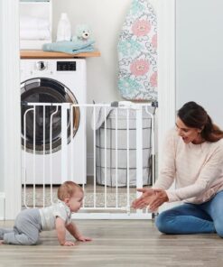 Regalo Easy Step 38.5-Inch Wide Walk Thru Baby Gate, Includes 6-Inch Extension Kit, Pressure Mount Kit, Wall Cups 38.5" Wide 23 61MQnwQxBL