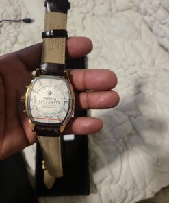 Invicta Men's 14330 Specialty Tonneau Watch with 3 Textured Leather Strap Set 48 61MRUinWDLL