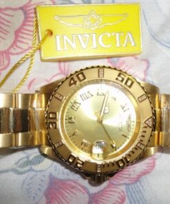 Invicta Men's Pro Diver 40mm Gold Tone & Rose Gold Tone Stainless Steel Quartz Diamond Accented Watch, Gold/Rose (Model: 12820, 12821) Gold-Tone/Silver-Tone 40 61MRuU0DOJL