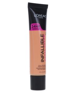 L'Oreal Paris Infallible Total Cover Foundation, Natural Buff, 1 fl; oz. 304 Natural Buff 1 Fl Oz (Pack of 1) 24 61MSCFF1eqL