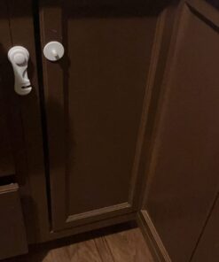 Cabinet Locks - Adoric Life Child Safety Locks 4 Pack - Baby Safety Cabinet Locks - Baby Proofing Cabinet Kitchen System with Strong Adhesive Tape White-4pc 37 61MT5OOOrTL