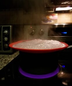 1 X Boil Over Safeguard - Silicone Lid Stops Pots and Pans from Messy Spillovers 34 61MTQ29Rc6L