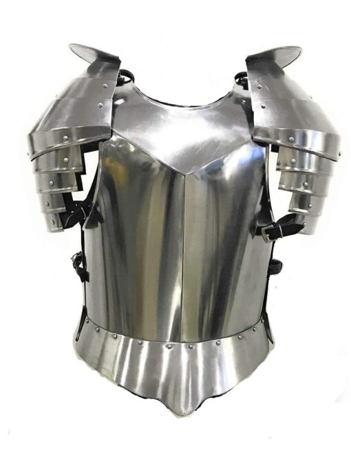 NauticalMart Medieval Times Shoulder Guard Steel Breastplate