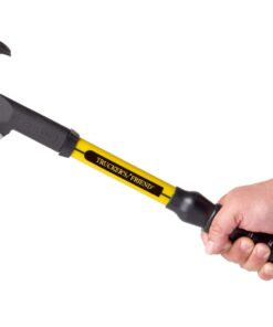 Alternative view of Off Grid Tools Pro Trucker’s Friend – Yellow, Carbon Steel Blade, Shock Absorbing Grip, All-Purpose Multitool, Made in USA, Curved Axe Head, Hammer, Pry Bar, Nail Puller