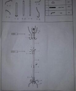 Frenchi Home Furnishing CR002 Coat Rack, 12 Hook, Black 19 61MWp8KqdUL