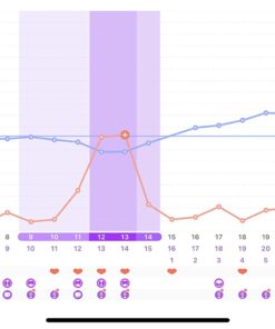 Easy@Home Smart Basal Thermometer, Large Screen and Backlit, FSA Eligible, Period Tracker with Premom(iOS & Android) - Auto BBT Sync, Charting, Coverline & Accurate Fertility Prediction EBT-300 35 61MWvT6UyfL