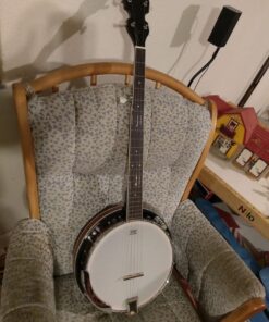 Jameson Guitars 5-String Banjo 24 Bracket with Closed Solid Back and Geared 5th Tuner Banjo only 42 61MYzR91cRL
