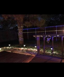 2 Pack 100 LED 8 Modes Copper Wire Waterproof Solar Fairy String Lights,Warm White 2 Pack-100 LED 36 61McOFo2dGL