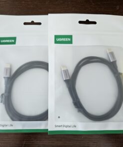 UGREEN USB C Charger Cable, 60W 2-Pack USB C Cable Nylon Braided for iPhone 15, Samsung Galaxy S23, Google Pixel 7, MacBook Air/Pro, Dell XPS, iPad Pro/Mini/Air, Switch, Steam Deck 3.3FT 34 61McqBaSzL