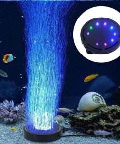LONDAFISH Aquarium Bubble Light Aquarium Air Stone LED Light Air Pump Bubble Stone Lamp 15 61Mctad2YL