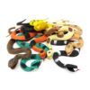 Boley Giant Realistic Rubber Snakes - 8 Pack 18" Long Realistic Fake Snake Toy Set - Pack Includes Python, Rattlesnake, Cobra - Prank Toys, Theater Props, and Party Favors - Rubber Snakes for Kids! 21 61MdJChClXL