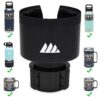 Integral Ultimate Expander Car Cup Holder - Adjustable Base - Expander & Organizer for Vehicles - Compatible with Coffee Mug, Yeti 14/24/36/46oz, Ramblers, Hydro Flasks 32/40oz, 3.4"-4.0" Bottles Black 1 Pack 41 61Me5KOKZQL 1