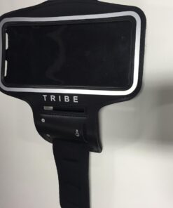 TRIBE Water Resistant Cell Phone Armband Case Running Holder for iPhone Pro Max Plus Mini SE (13/12/11/X/XS/XR/8/7/6/5) Galaxy S Ultra Plus Edge Note (21/20/10/9/8/7/6/5) Adjustable Strap & Key Pocket Black S: iPhone Mini/8/7/6/5/4/3/SE/Galaxy Mini 62 61Meqap4EYL