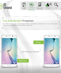 IQShield Screen Protector Compatible with Samsung Galaxy S7 Edge (Full Coverage) Anti-Bubble Clear TPU Film 32 61MfP22dLoL
