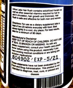 Hair Growth Supplements with Solubilized Keratin for Visibly Thicker and Stronger Hair, 23 Hair Vitamins, Science Backed Hair Growth Product - 1 Month Supply by Ultrax Labs 60 Count (Pack of 1) 47 61Mhwi6eIpL