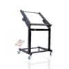 Rack Mount Rolling Stand & Adjustable Mixer Platform Rails by GRIFFIN | 19U Cart Holder for Music Studio Booth Pro Audio Recording Cabinet | Stage Equipment DJ Gear Storage Case for Amplifier, Effects 35 61Mi4tNigIL