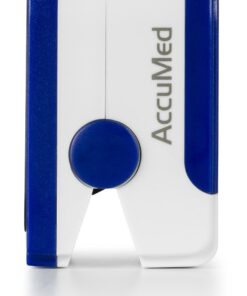 AccuMed Fingertip Pulse Oximeter, Sp02 Finger Blood Pulse Oxygen Monitor, w/Carrying case, Lanyard Silicon Case & Battery CMS-50D (Blue) 11 61MjwbJKSHL