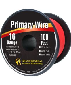 Alternative view of Grand General 55234 Red 100' 16-Gauge Primary Wire 100 Foot