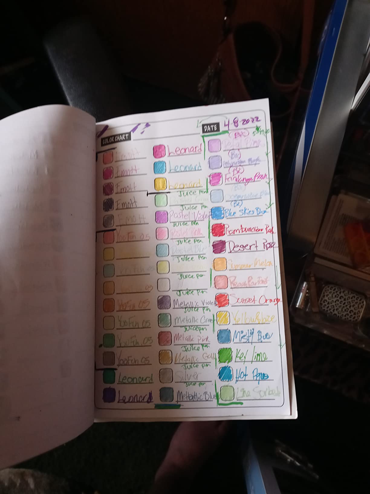 Color Charts: Color Collection Edition: 50 Color Charts to record your color collection all in one place 10 Color Charts: Color Collection Edition: 50 Color Charts to record your color collection all in one place - Image 10