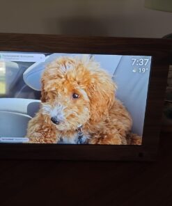 Canupdog 10.1 WiFi Digital Picture Frame, IPS Touch Screen Smart Cloud Digital Photo Frame with 16GB Storage, Wall Mountable, Auto-Rotate, Motion Sensor, Share Photos via Frameo App 10.1 inch Wooden 33 61MovLfB6eL